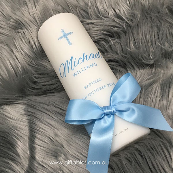 NEW Personalised Christening / Baptism Candle - Michael