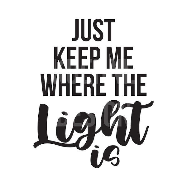 Keep Me Where the Light is John Mayer - Etsy