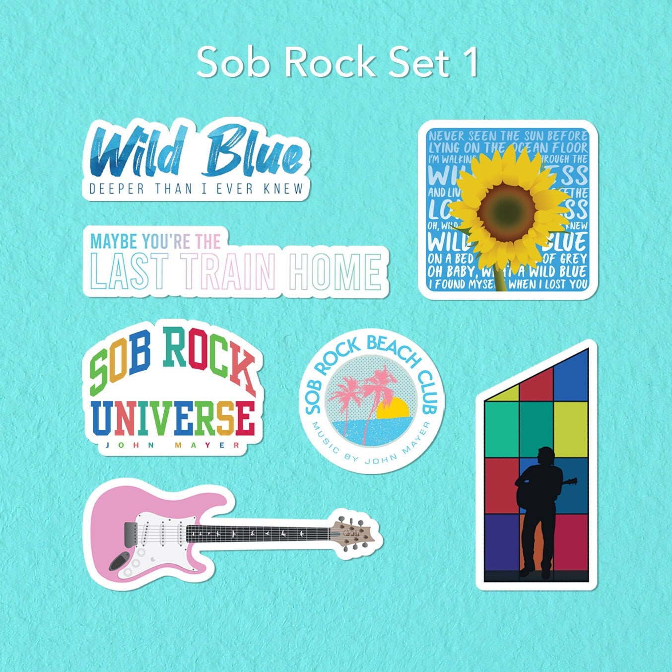 John Mayer Stickers / Last Train Home / Shot in the Dark / Wild Blue …
