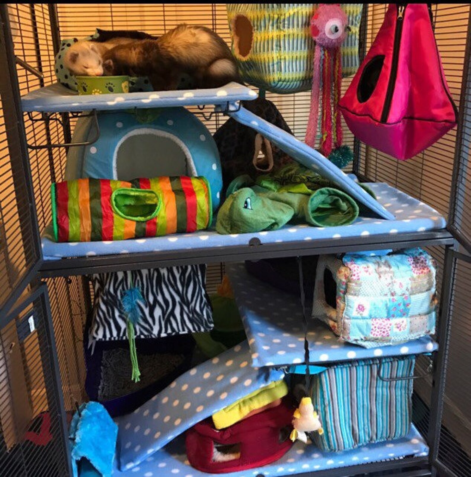 Custom Made Double Critter or Ferret Nation Cage Liners rat Etsy