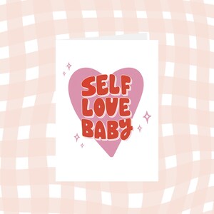 auto-amour bébé // carte saint Valentin // carte blanche // pour petite amie // pour petit ami // pour elle // pour lui // pour un ami // pour la famille