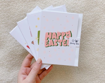 happy easter card // blank card // floral // good friday // easter monday // easter 2021 // spring