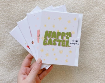 happy easter card // blank card // floral // good friday // easter monday // easter 2021 // spring