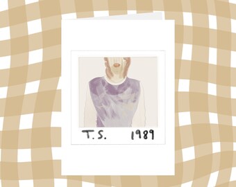 taylor swift 1989 // blank card // 1989 album cover // taylor's version // merch // art print // birthday card // taylor swift