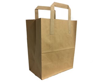 50 LARGE BROWN KRAFT CRAFT PAPER SOS CARRIER BAGS FREE UK POSTAGE 50 LARGE BROWN KRAFT CRAFT PAPER SOS CARRIER BAGS FREE UK POSTAGE