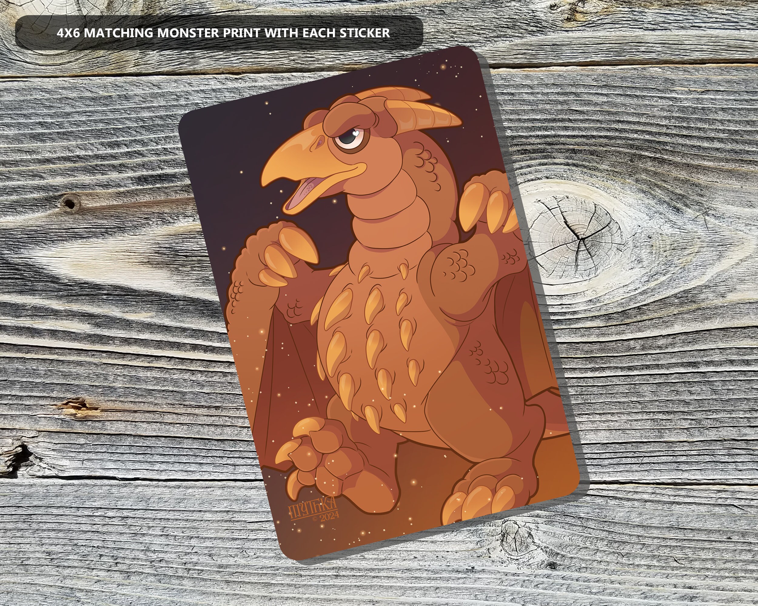 Kawaii Rodan Vinyl Sticker: Chibi Kaiju Laptop Decal & Mini Print - Etsy