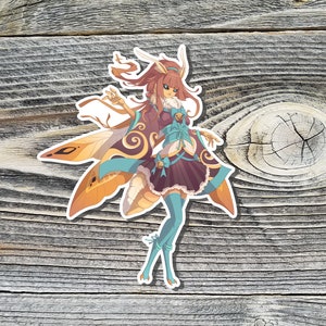 Moth Girl Vinyl Sticker ~ Monster Laptop Decal and Mini Monster Print