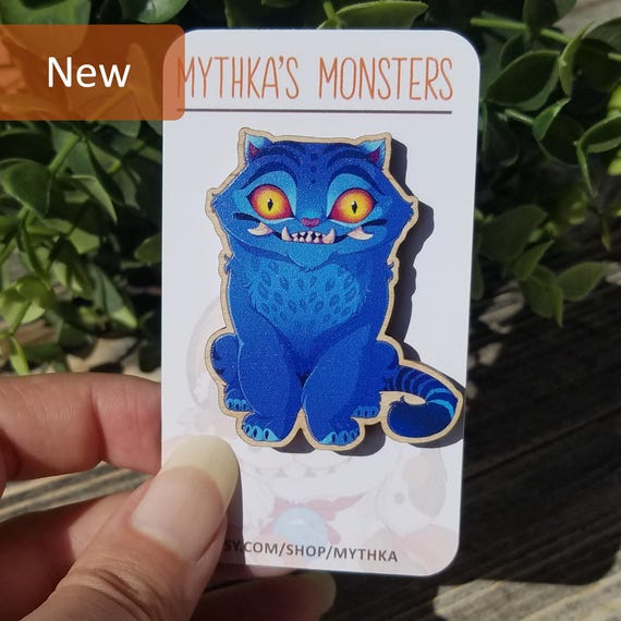 Derpy Tiger Wood Pin: K-pop Demon Hunters Lovable Kitty
