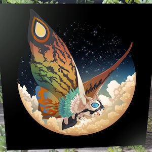 Mothra Kaiju Monster 12x12 Photo Print