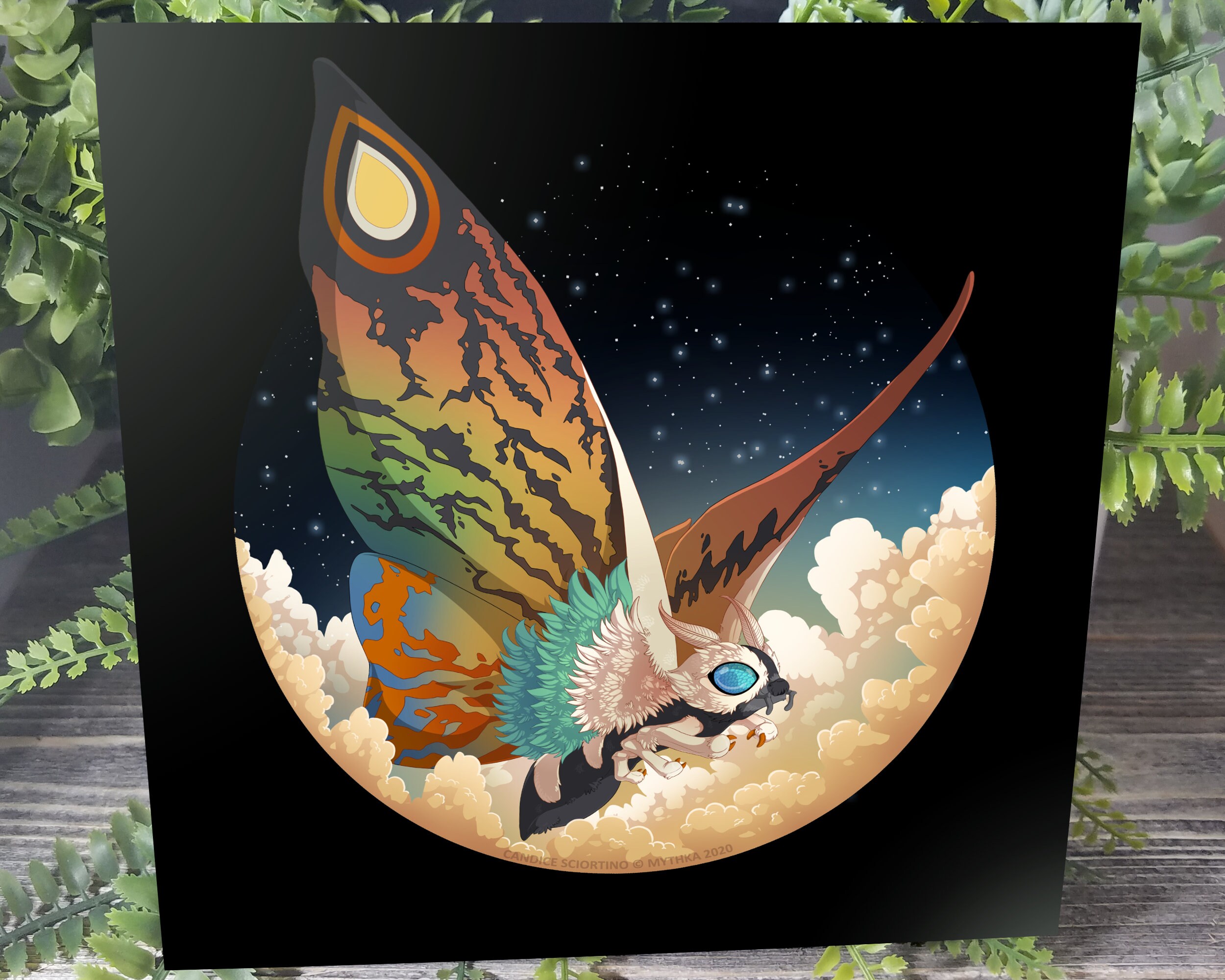 Mothra Kaiju Monster 12x12 Photo Print