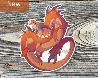 Afwijkende slang - Dragon Laptop sticker en Mini Monster Print