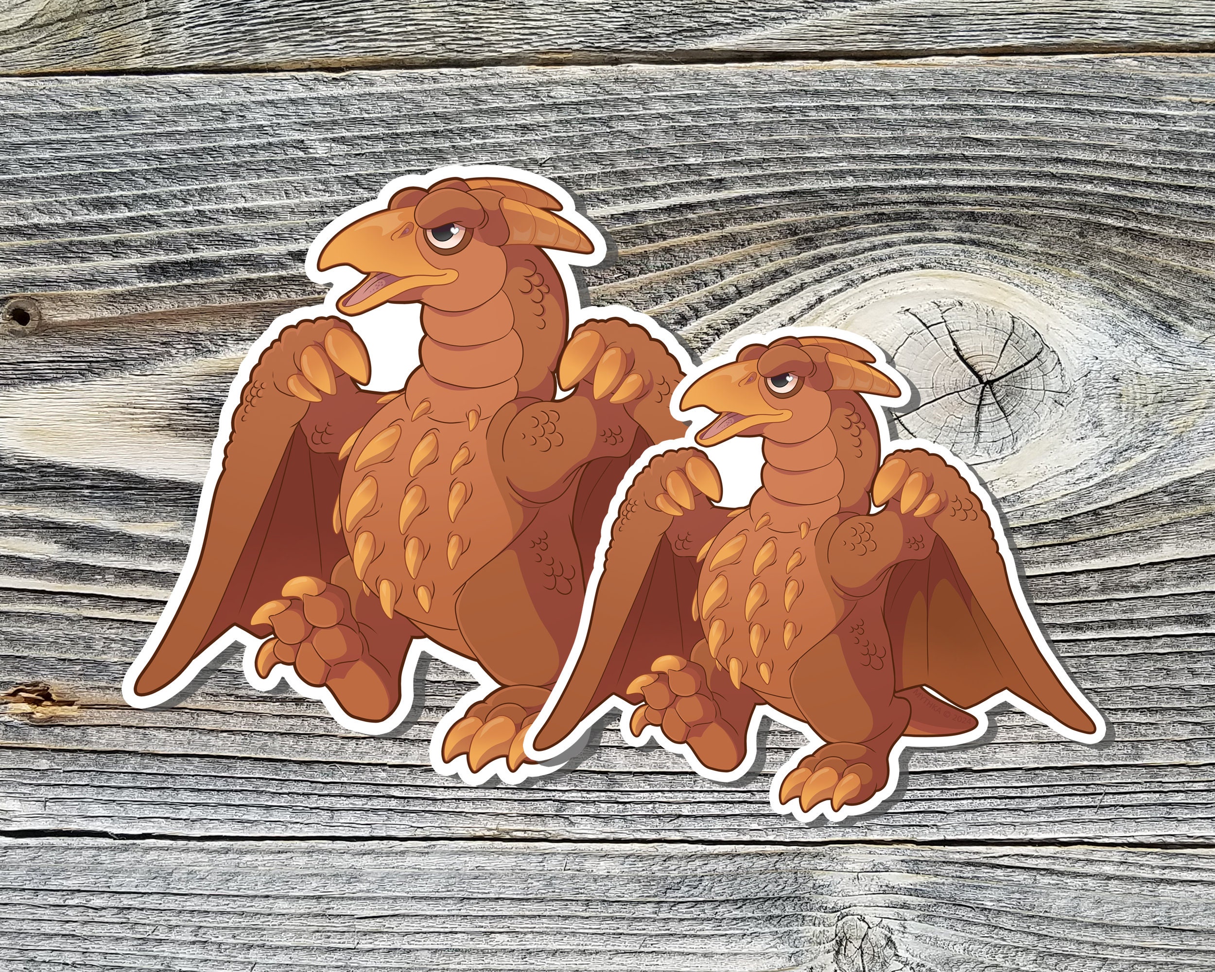 Kawaii Rodan Vinyl Sticker: Chibi Kaiju Laptop Decal & Mini Print - Etsy