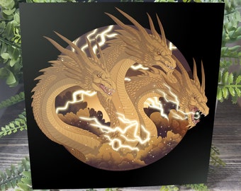 King Ghidorah 8x8 Photo Print