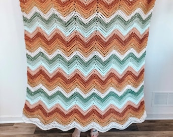 SEDONA Boho Chevron Blanket - Crochet Pattern