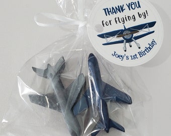 Personalized Airplane Party Favors - Custom Made Tags baby shower, Birthday Wedding or Bridal 10
