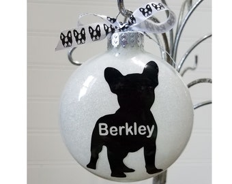 French Bulldog Lover - Personalized Christmas Gift Ornament, In Loving Memory Pet Loss, Rainbow Bridge Memorial