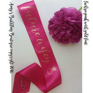 Bachelorette Party Sash Nauti Bride Sash for Bride to Be to Wear at Bridal Shower or Hen Night Personalized Sash image 6