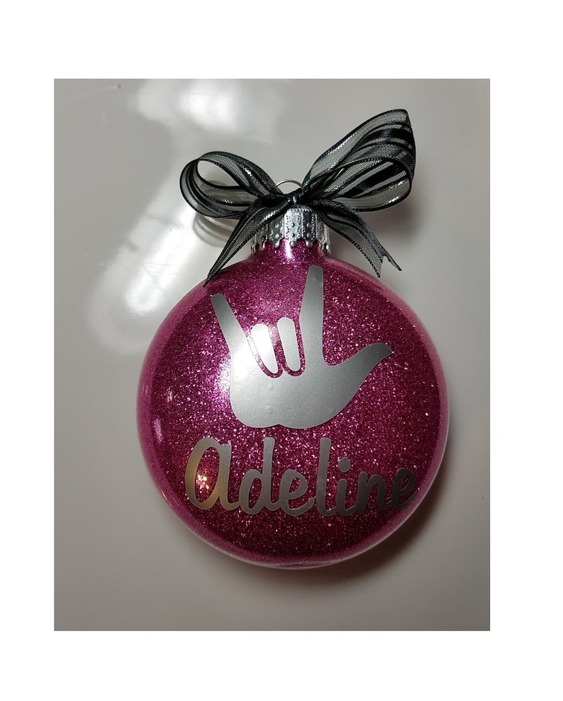 I Love You ASL American Sign Language Christmas Ornament Etsy
