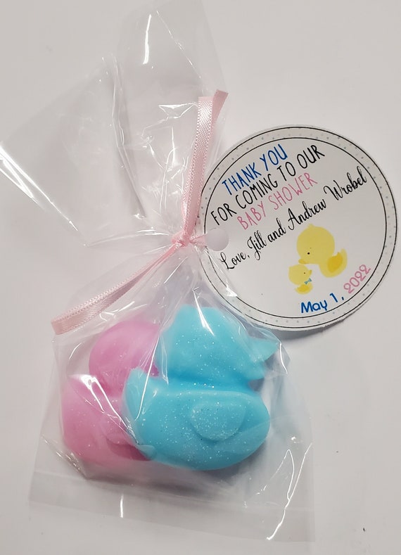 Rubber Duck Baby Shower Favors Personalized Tags Scented Soaps