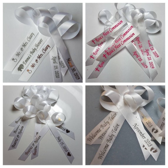 engraved ribbons baby shower