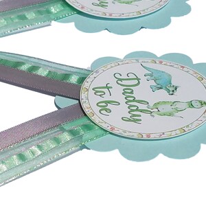 Dinosaur Baby Shower Sash & Pins: Mommy, Daddy, Grandma to Be image 8