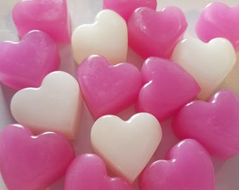 Heart Bridal Shower Soap Party Favors - Cottage Chic for Romantic Love Theme Wedding, Bridal Shower, Valentine's Day Guest | Pack of 25