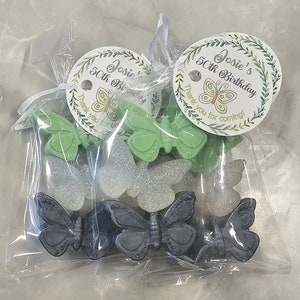 Personalized Butterfly Birthday Bridal Shower Favors Party Soap for Wedding or Baby Sprinkle with Tags image 8