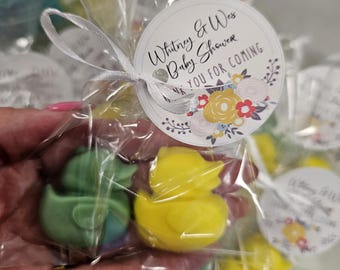 Rubber Duck Scented Soap Favors – Baby Shower, First Birthday (Pack of 10)