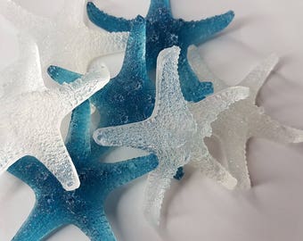 Starfish Party Favors - Nautical or beach theme soaps for wedding, bridal or Baby Shower in your choice of color & scent - Pack of 20