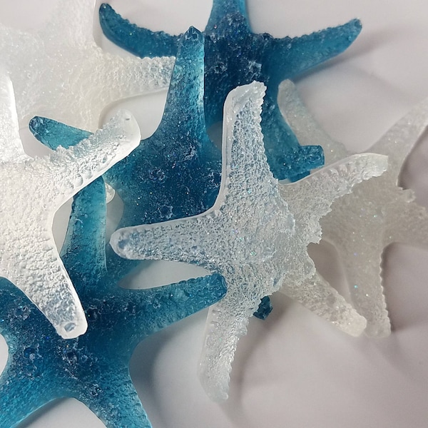 Starfish Party Favors - Nautical or beach theme soaps for wedding, bridal or Baby Shower in your choice of color & scent - Pack of 20