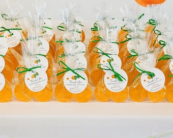 Orange Slice Soap Favors – Little Cutie Baby Shower, Custom Tag