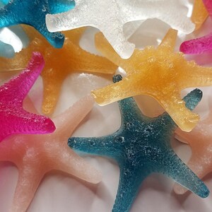 Starfish Party Favors Nautical or beach theme soaps for wedding, bridal or Baby Shower in your choice of color & scent Pack of 20 image 2