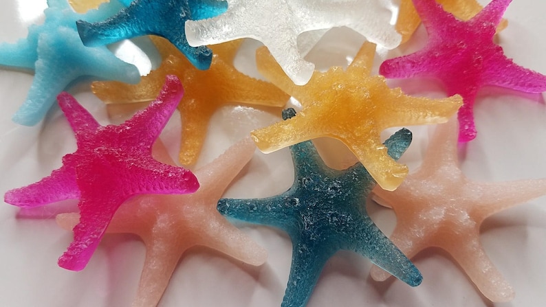 Starfish Party Favors Nautical or beach theme soaps for wedding, bridal or Baby Shower in your choice of color & scent Pack of 20 image 2