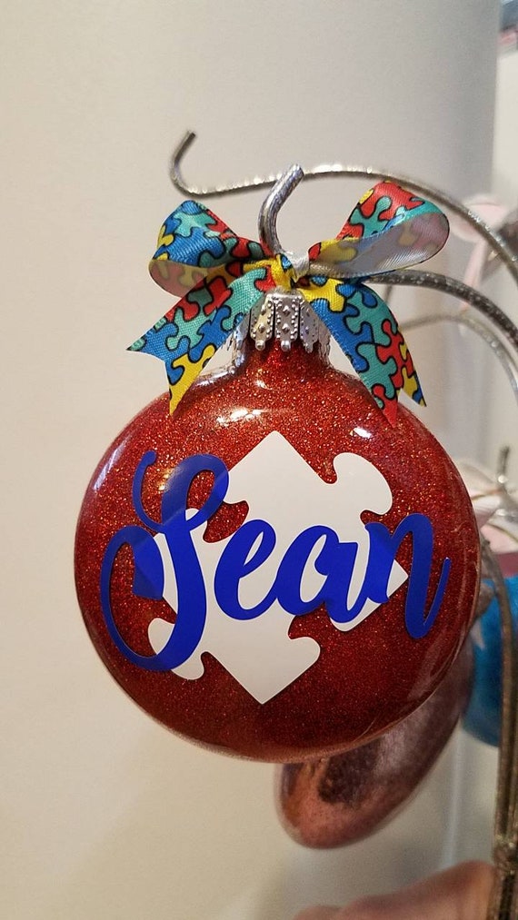 Autism Awareness Christmas Ornament Aspergers or Autism Gift | Etsy