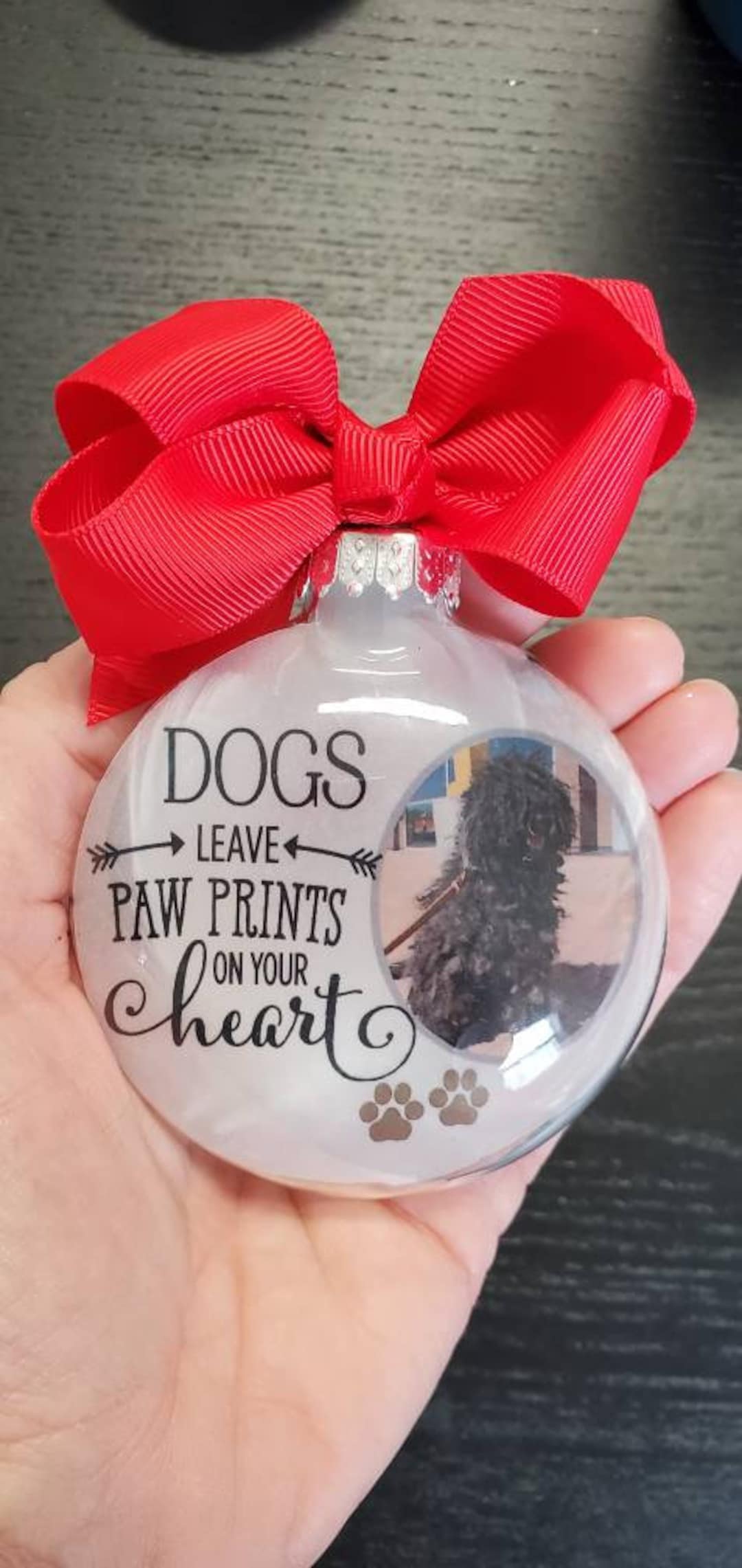 Personalized Pet Photo Memorial Ornament, in Loving Memory Pet Loss ...