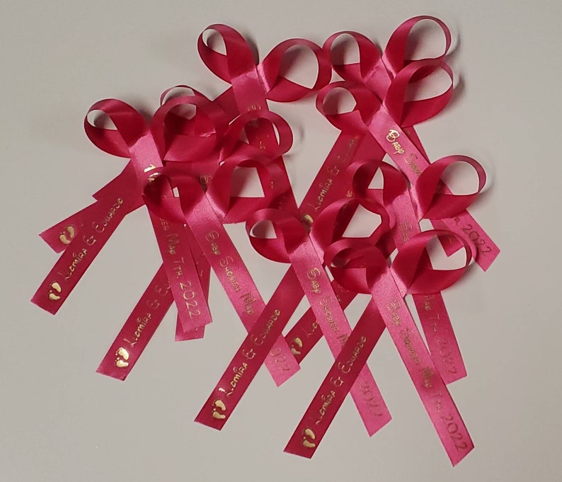 Personalized Ribbons Bridal Shower Birthday Party Wedding Etsy