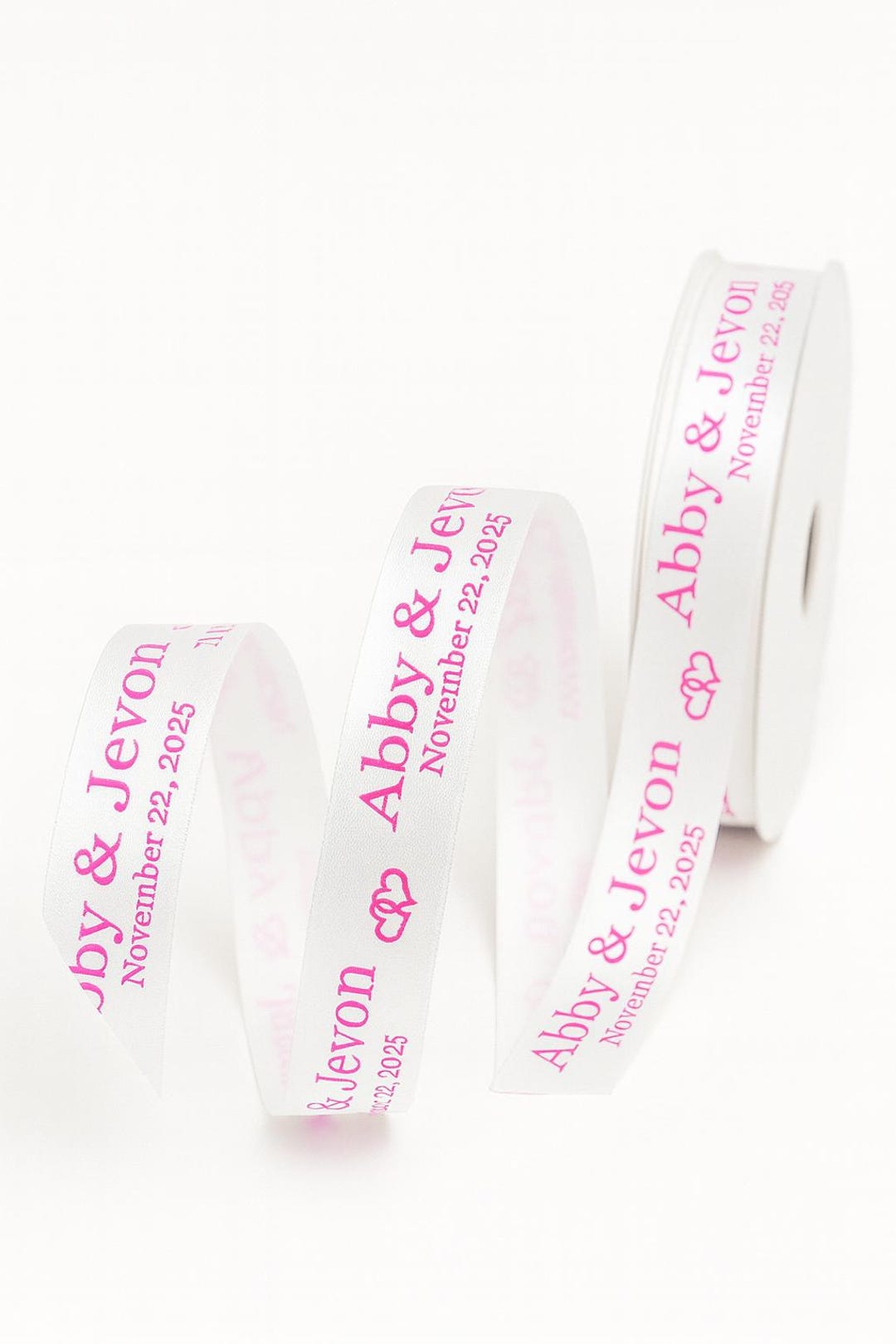 Personalized Wedding Ribbon – Continuous Print 5/8