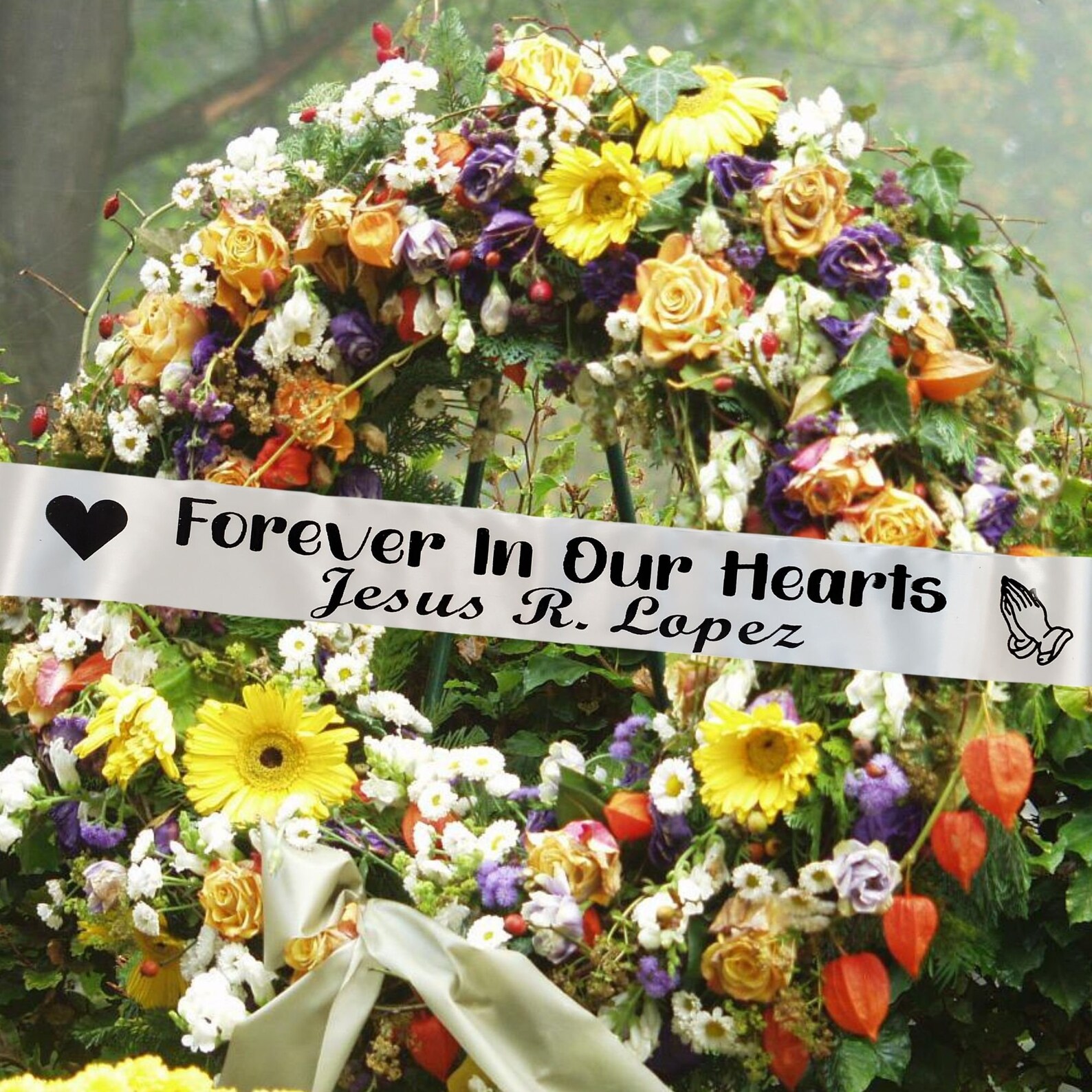 Personalized Memorial Funeral Sash Ribbon or Celebration of Etsy