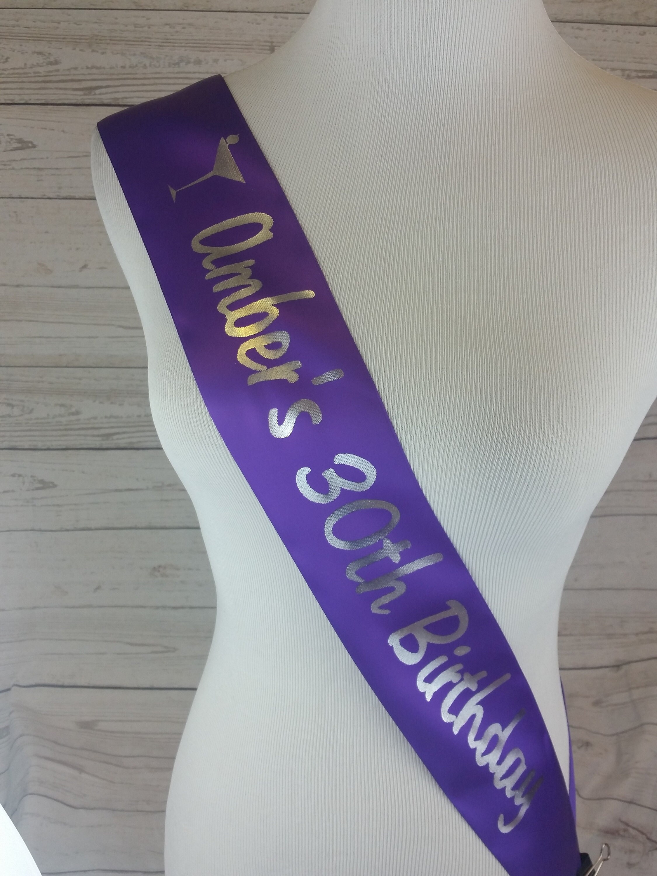 Forty & Fabulous Birthday Sash Posh Sash to wear at her | Etsy