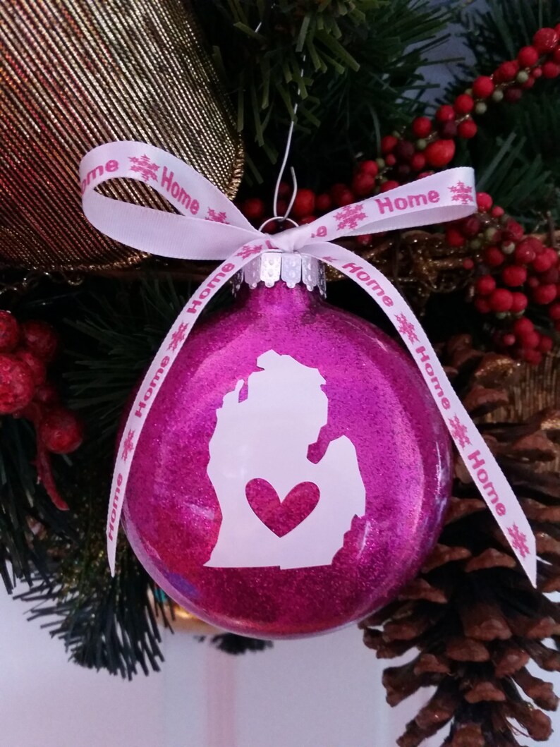 Michigan Christmas Ornament Michigan Christmas Ornament in | Etsy