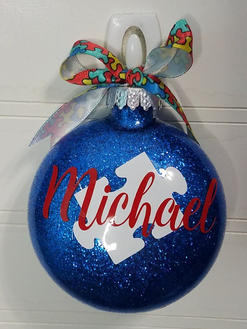 Autism Awareness Christmas Ornament Aspergers or Autism Gift | Etsy