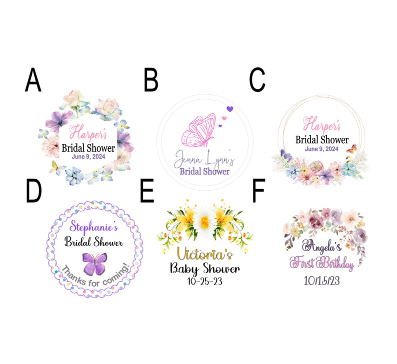 Personalized Butterfly Birthday Bridal Shower Favors Party Soap for Wedding or Baby Sprinkle with Tags image 9