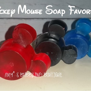 Mouse Soap Favors First Birthday Soap for wedding, bridal shower, Baby Shower, clubhouse party Party Supplies Pack of 25 image 1