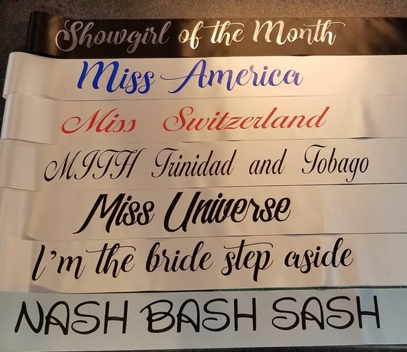 Child Halloween Pageant Sash CHOOSE YOUR WORDING