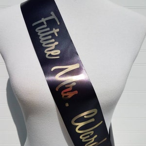 Bachelorette Party Sash Nauti Bride Sash for Bride to Be to Wear at Bridal Shower or Hen Night Personalized Sash image 5