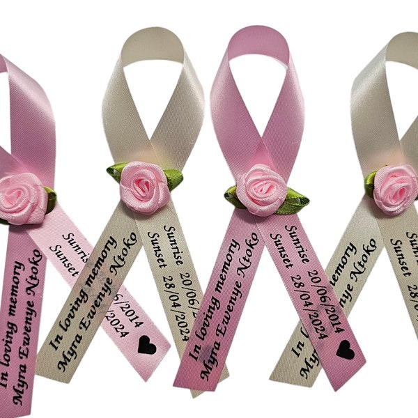 Death Ribon Memorial Ribbons - Etsy