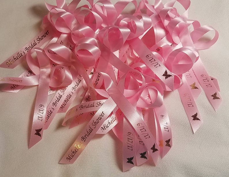 Personalized Wedding Ribbons Bridal Shower or Anniversary Etsy