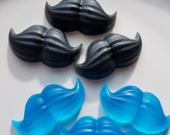 Boy Baby Shower Favor - Mustache Soap Favors for Gender Reveal Party or Custom Made Choice of Color & Scent, Pack of 25