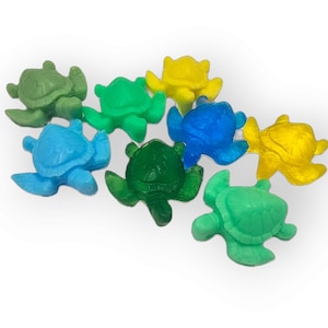 Bomboniere per baby shower con tartarughe marine - Compleanno nautico sotto il tema costiero del mare, saponi per feste, addio al nubilato - Confezione da 20