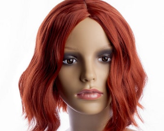 Custom Made Black Widow Quality Kanekalon Wig The Avengers Adjustable to size